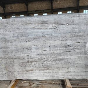 Silver travertine