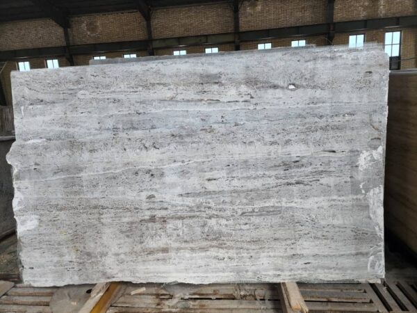 Silver travertine