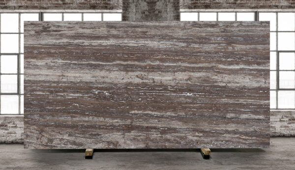 Silver travertine